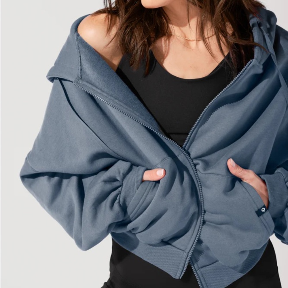 POPFLEX Cloud Zip Up Hoodie Sweatshirt - Picture 5 of 7